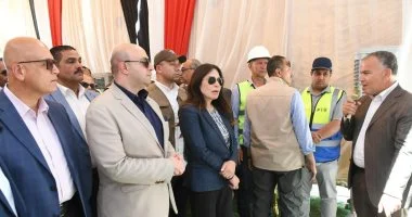 وزيرة الإسكان ومحافظ الفيوم يتفقدان محطة معالجة صرف صحي «أبو شنب» بطاقة 6500 متر مكعب لخدمة 115 ألف نسمة