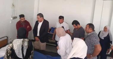 وكيل الصحة بالمنوفية يتابع الوضع الطبي لمصابي حادث طريق السادات