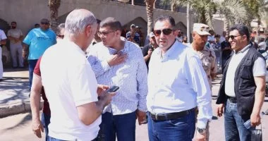 محافظ دمياط يتابع جهود السيطرة على حريق مصنع دهانات بدمياط الجديدة