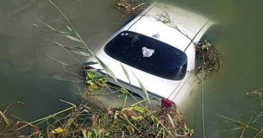 أسماء المصابين فى حادث سقوط سيارة بترعة الإسماعيلية