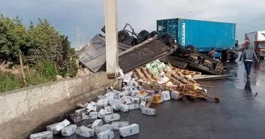 إصابة 6 أشخاص فى حادث سير بصحراوى البحيرة
