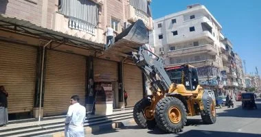 التحفظ على 1300 حالة إشغال متنوع وإزالة 123 تندة مخالفة بالإسكندرية
