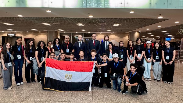 الشباب والرياضة وسفارة بيلاروسيا يودعان الوفد المشارك في معسكر النشء بمينسك