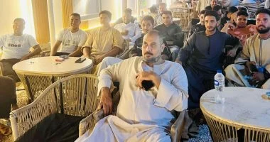 القناوية يشاهدون مباراة مصر وبلجيكا في كأس العالم على المقاهي.. مباشر