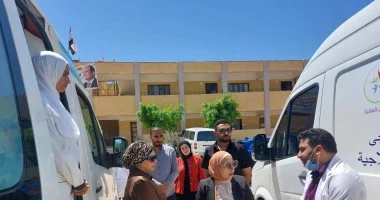 الكشف على 833 مواطنا خلال قافلة طبية مجانية بقرية البياضية بالإسماعيلية