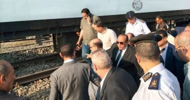 انتظام حركة القطارات من خلال التحويلات بعد خروج عربات قطار بكفر الزيات