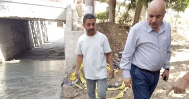 تطوير ورفع كفاءة كوبرى الممر بمدينة أبو حماد فى الشرقية