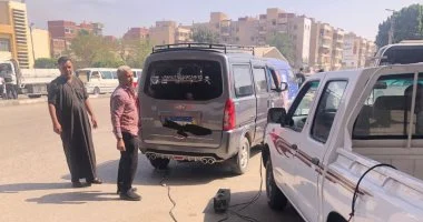 جهاز شئون البيئة بالشرقية يفحص عوادم 149 سيارة للتأكد من مطابقتها للاشتراطات