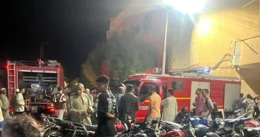 حريق في حوش ماشية بقرية أصفون وإصابة مواطنين خلال محاولات الإطفاء