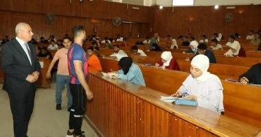رئيس جامعة قناة السويس يتابع امتحانات الزراعة ومعهد التمريض