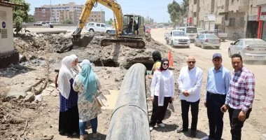 رئيس شركة مياه الدقهلية يتابع اقتراب تشغيل خط طرد العبور بالمنصورة