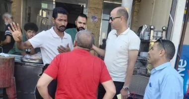 رئيس مدينة رأس سدر يطلق حملة بالسوق التجارى لإزالة الإشغالات