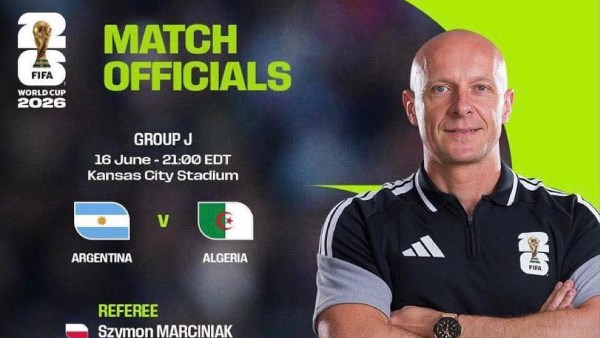 رسميًا.. البولندي مارتشينياك حكمًا لمواجهة الأرجنتين والجزائر في كأس العالم