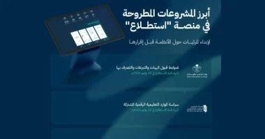 طرح 25 مشروعا عبر منصة “استطلاع” لأخذ مرئيات العموم فى السعودية
