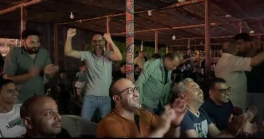 فرحة ورضا فى سيناء بعد تعادل منتخبنا الوطنى مع بلجيكا