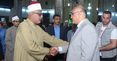 محافظ الإسكندرية يشهد احتفال رأس السنة الهجرية بمسجد سيدي أبي العباس المرسي