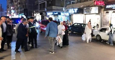 محافظ الدقهلية في جولة ليلية بشوارع حي غرب لمتابعة الإشغالات