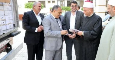 محافظ الشرقية يشهد استلام 2 طن لحوم من صكوك الأضاحي لتوزيعها على الأسر المستحقة