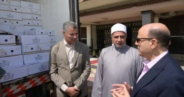 محافظ الغربية يشهد استلام 4 أطنان من لحوم صكوك الإطعام