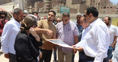 محافظ القليوبية يتفقد أعمال تطوير نزلات الطريق الدائرى بعرابى وبهتيم