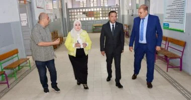 محافظ المنوفية يتفقد عددا من اللجان لمتابعة امتحانات الثانوية العامة