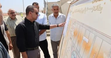 محافظ المنوفية يتفقد مشروع محطة معالجة صرف صحى كفر داود – الخطاطبة