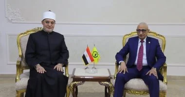 محافظ شمال سيناء يستقبل مفتي الجمهورية ويؤكد أهمية ترسيخ قيم الوسطية