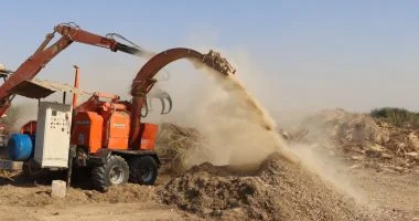 مياه الشرب ببني سويف: ماكينة فرم جديدة ترفع كفاءة الاستفادة من المخلفات