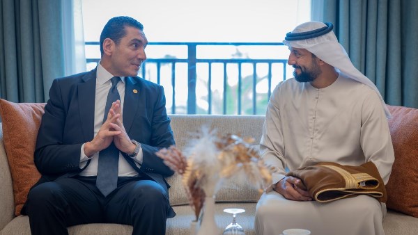 وزير الشباب والرياضة يبحث مع نظيره الإماراتي تعزيز التعاون في تمكين الشباب